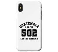 Guatemala 502 Flag Quetzal Chapin Antigua Centro America Vos Case for iPhone X/XS