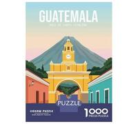 Guatemala Arco De Santa Catalina 1000 Piece Jigsaw Puzzle, Old Europe Travel Artwork, Decorative Artwork, Matte Printed Jigsaw, Family Night Game for Adults, 70x50cm/1000pcs