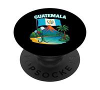 Guatemala Chapin Atitlan Tikal Volcan Quetzal Maya Retro 502 PopSockets Adhesive PopGrip