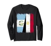 Guatemala Egypt Half Flag Guatemalan Egyptian Heritage Long Sleeve T-Shirt