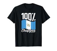 Guatemala Flag Guatemalan Pride 100% Chapina T-Shirt