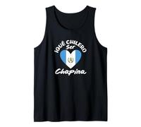 Guatemala Flag Guatemalan Pride Chapina Tank Top