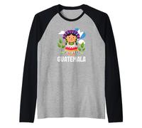 Guatemala Flag Guatemalan Pride Guatemala Girl Raglan Baseball Tee