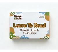 Guava Bella Phonetic Flash Cards - Level 2 - Learn to Read with Photos in 61 Pages - Education for Kids Ages 4-12 1st to 7th Grade