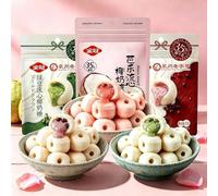 Guava Coconut Candy, Red Bean Flavor, Sweet Candy, New Year Snacks, Sweet & Delicious, Snack Food, Gluten-Free, Dim Sum, Delicious Chinese Snack Gift (3 flavors,3bags)