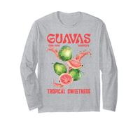 Guava Fruit Graphic Gift Summer Vibes Vintage Fruit Guava Long Sleeve T-Shirt