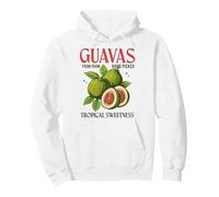 Guava Fruit Graphic gift Summer Vibes Vintage Fruit Guava Pullover Hoodie