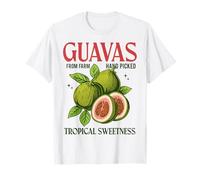 Guava Fruit Graphic Gift Summer Vibes Vintage Fruit Guava T-Shirt