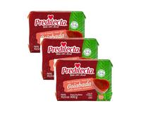 Guava Paste Block from Brazil easy pack/Brazilian Sweet from Guava Fruit jelly/Goiabada Embalagem Pratica - Predilecta 300g (Pack of 3)