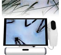 GUAVFH 11 Inch Skin Diagnosis Hair Analyzer，Multi-Functional Scalp Detector, with Freeze Frame Function, 3 Spectral Detection, 50X/ 200X Magnification, for Home Beauty Salon Spa