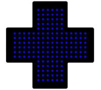 GUAVFH Pharmacy Cross Sign Lamp, 35x35cm Dispensary Cross LED Neon Sign, Flashing and Overall Flashing, 3 Modes-Always On, for Collective Shop, Clinic, Drugstore