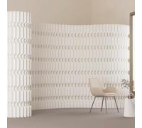 GUAWJRZDP Folding Paper Room Divider, Paper Retractable Room Divider, Rooms Dividers Papers Privacy Creative Screen Partition, Indoor Freestanding Partition(400x150cm/157.4x59in)
