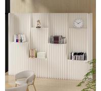 GUAWJRZDP Paper Room Divider, Foldable Display Room Divider Screen, Paper Retractable Rooms Dividers, Papers Portable Rooms Partition Screens for Offices, Living Rooms(400x150cm/157.4x59in)
