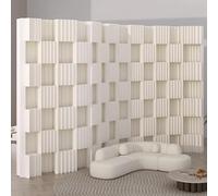 GUAWJRZDP Paper Room Divider, Paper Retractable Room Partition, Folding Papers Rooms Divider, Lightweight Freestanding Privacy Screen Partition Wall, for Home Office(400x150cm/157.4x59in)