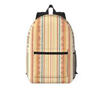 Guayabera Stitch 17 Inch Backpack-Lightweight Travel Daypack with Pockets