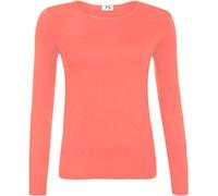 GUBA® Girls T Shirt Long Sleeve Top Kids Plain Basic Uniform T-Shirt Crew Neck Tee Size 2-13 Years