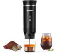 Gubbett Portable Espresso Machine, 3-in-1 Portable Coffee Maker with Self-Heating, 20 Bar, USB-C, LCD Display, Coffee Maker With Ground Coffee & Capsule for RV, Camping, Hiking, Office