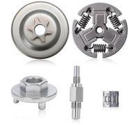 Gubeter 3/8" 6T Sprocket Clutch Drum Kit Fit for Echo CS-370 CS-400 CS-370F CS-400F Chainsaw Replace A556000400 Clutch Drum with 89750516133 Clutch Removal Tool,Piston Stop Tool