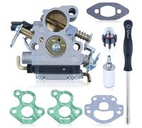 Gubeter Carburetor Kit for Husqvarna 235 235E 236 236E 240 240E 120 MK2 120 E MK2 230, for Jonsered CS2234 CS2238, Primer Bulb and Gasket Set, Chainsaw Spare Parts C1T-W33C 574719402 545072601