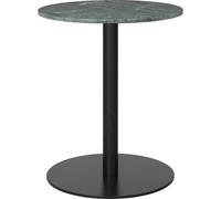 GUBI 1.0 Dining Table Round Ø60 cm M. Black Base and Green Guatemala Marble Top