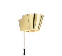 GUBI 9464 wall light, glossy brass