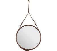 GUBI - Adnet Wall Mirror Circular 45 cm, Brown - Brown