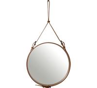 GUBI - Adnet Wall Mirror Circular 58 cm, Brown - Brown