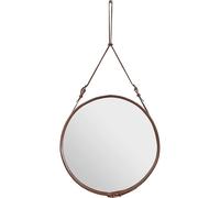GUBI Adnet Wall Mirror Circular Tan Leather Ø70 cm