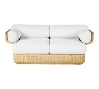 GUBI - Basket 2-Seater Sofa, Rattan / Lorkey 40 - Lorkey 40