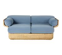 GUBI - Basket 2-Seater Sofa, Rattan / Sunday 002 - Sunday 002