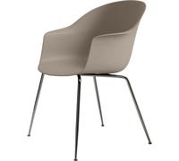 GUBI - Bat Chair Conic, Black Chrome/ New Beige - New Beige