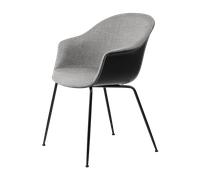 GUBI - Bat Dining Chair Upholstered Front / Conical Base, Remix 3 152 - Remix 3 152