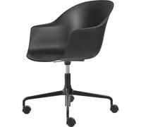 GUBI - Bat Swivel Chair Polypropylene, Black - Black