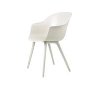 GUBI Bat Plastic chair Alabaster white