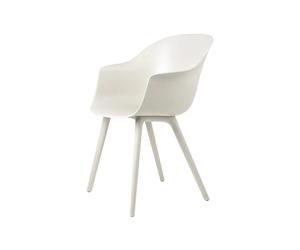 GUBI Bat Plastic chair Alabaster white