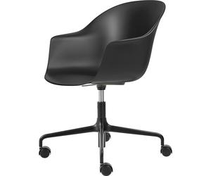 GUBI - Bat Swivel Chair Polypropylene, Black - Black
