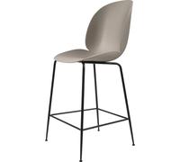 GUBI Beetle Bar Stool 65 Conic Base Matt Black/ New Beige