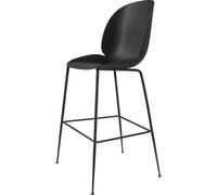 GUBI Beetle Bar Stool 75 Conic Base Matt Black/ Black