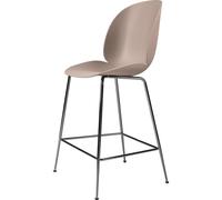 GUBI Beetle Bar Stool H65 Black Chrome/Sweet Pink