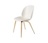 GUBI Beetle chair Alabaster white, matte lacquered oak legs