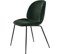 GUBI - Beetle Chair Upholstered Black Base/ Dandy, Emerald Green - Emerald Green