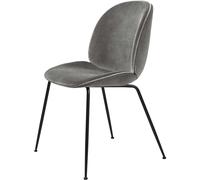 GUBI - Beetle Chair Upholstered Black Base / Eros, Concrete - Concrete