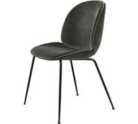 GUBI - Beetle Chair Upholstered Black Base / Eros, Graphite - Graphite