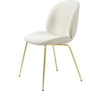 GUBI - Beetle Dining Chair, Brass, PG2, Li.Bouclé 001 - Offwhite