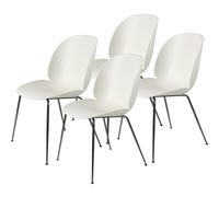 Aktionsset: Der Beetle Chair Esszimmerstuhl 4-er Set von GUBI Inspiriert von der Insektenwelt schuf das Design-Duo GamFratesi im Jahr 2013 den Beetle Dining Chair . Der wohlgeformte Stuhl passt sich problemlos jedem Interieur an, in dem die schlichte Form und die verschiedene Farbauswahl grenzenlose Ideen verwirklicht. Designstudio GamFratesi Stine Gam und Enrico Fratesi bilden das Designstudio GamFratesi . Der Stil der beiden basiert auf einer Kombination von Tradition und Moderne und wird durch eine experimentelle Herangehensweise geprägt bei der ausgewählte Materialien und Techniken eine Rolle spielen. So werden traditionelle dänische Möbel- und Handwerkskunst mit einem klassischen italienischen intellektuellen und konzeptionellen Ansatz verbunden. Material und Format Der Stuhl wird aus Polypropylen gefertigt. Der Stuhl misst 56 cm in der Breite, 58 cm in der Tiefe und 87 cm in der Höhe. Die Sitzhöhe beträgt 45 cm und die Rückenlehne ist 43 cm hoch. Es handelt sich bei diesem Artikel um ein 4-er Set.