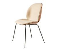 GUBI Beetle Dining Chair Veneer Shell Flair Special FR 134 With Legs In Black Chrome