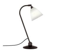 GUBI - Bestlite BL2 Table Lamp, Black Brass/Bone China - Bone China