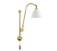 Bestlite BL5 Wall Light Matt White & Brass