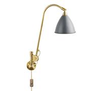 Bestlite BL6 Wall Light Grey & Brass