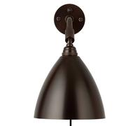 Gubi Bestlite BL7 wall lamp, black-brass, 29 cm